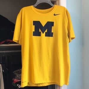 Nike University of Michigan Dri Fit Shirt
